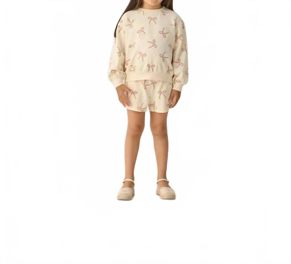NEW RYLEE + CRU kid's summer terry set in sailor bows